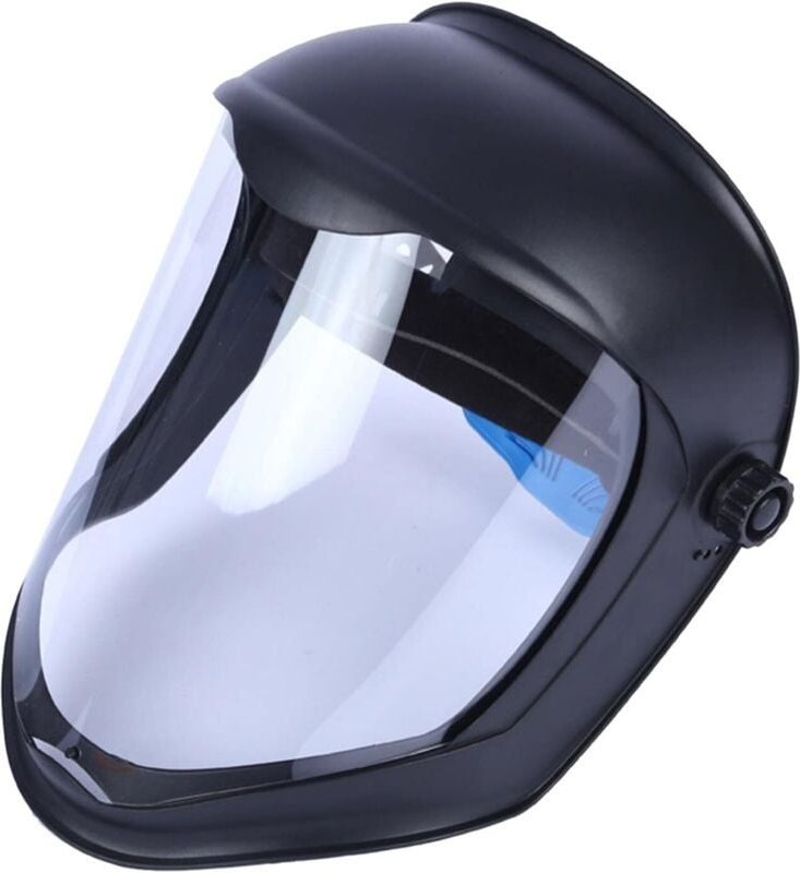 Integralhelm mit Antibeschlag-Visier, Sicherheitsschleifen, Absturzsicherung, Doppelkopfbandmaske - AIMOONSA