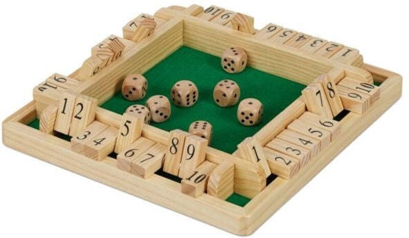 Shut the box dice game