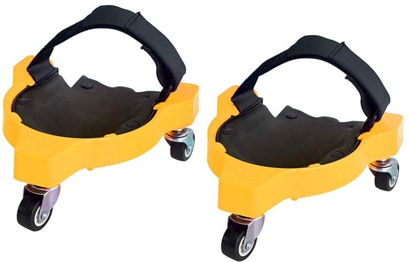 2er-Pack flexible Knieschoner mit Rollen für Garten, Baustelle