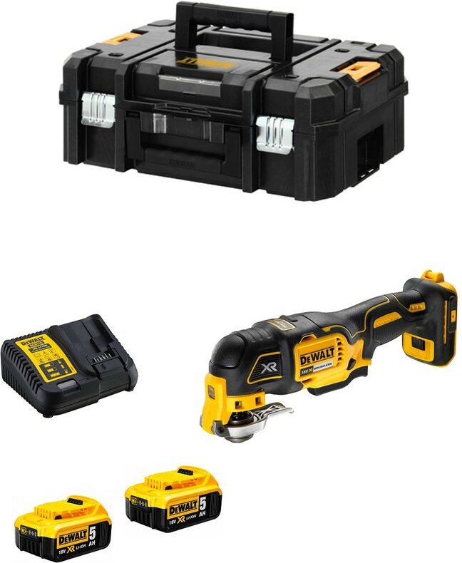 Dewalt - Multi-Cutter DCS355P2T (2 x 5,0 Ah + DCB115 + tstak ii)