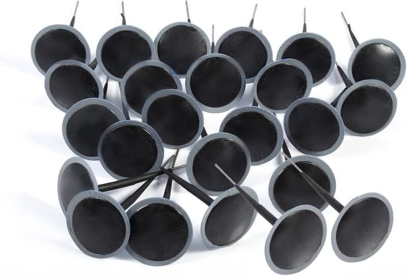 Fitags - 24 Stück 5 mm Pilz-Reifennägel, Pilzstopfen, Flicken, Gummi, Pilzlochstopfen, Reifenreparatur für Auto, Motorra...