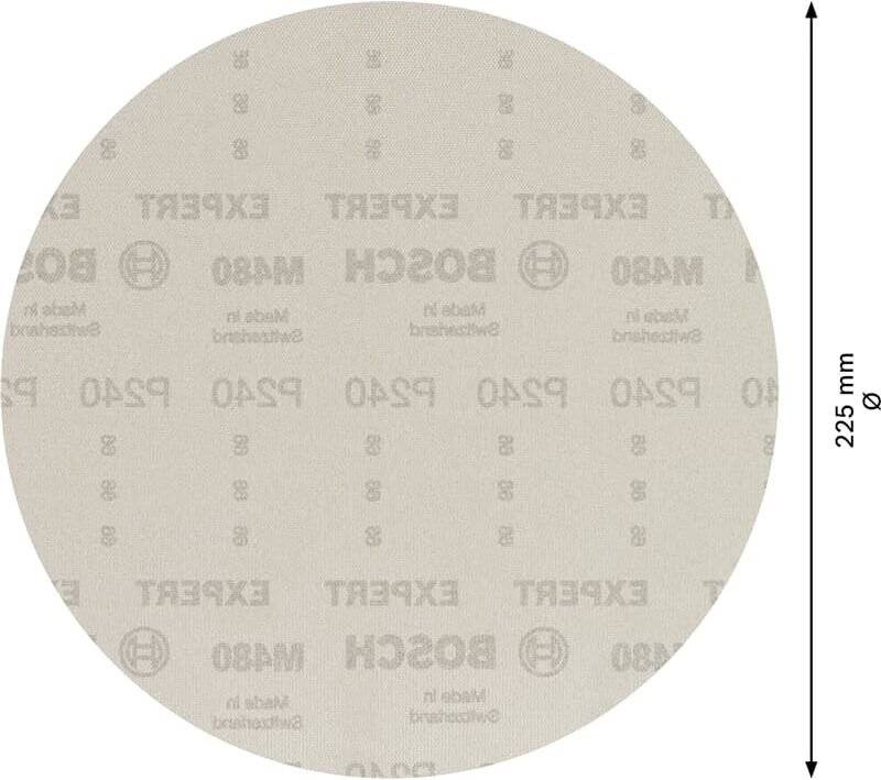 Professional Expert M480 Schleifnetz für Trockenbauschleifer, 225 mm, g 240, 25-tlg. (2608900713) - Bosch