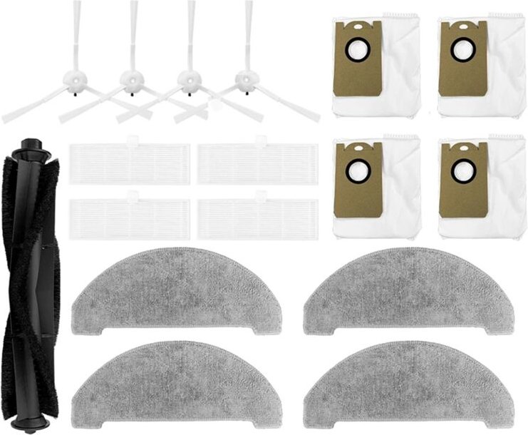 Für Miwhole M8 Pro Roboter Wichtigsten Seite Pinsel HEPA-Filter Mopp Staub Taschen