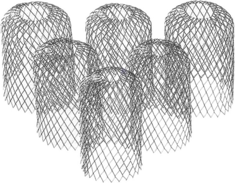 8×8×15cm)6er-Pack Dachrinnenschutz 3 Zoll erweiterbarer Aluminiumfilter Dachrinnensieb Dachrinnenschutz zum Verhindern d...