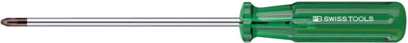 Pb Swiss Tools - Pozidriv-Schraubendreher, mit Kunststoffheft, Kreuzschlitzgröße 3