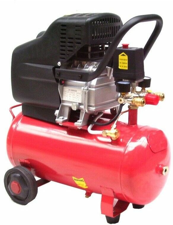 Apex - Druckluft Kompressor fahrbar 24L Kessel 1,5kw 230V Druckluftkompressor 2PS B4985