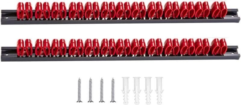 Einfache Aufbewahrungslösung für Metallwerkzeuge, 2-teiliges effektives Werkzeug-Präsentationsregal, Steckschlüssel-Orga...