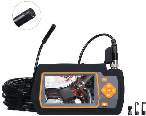 1080P-Kamera mit 8,5 mm Außendurchmesser und 20 Meter langem Kabel Industrie-Endoskop (eingebauter 2600 mAh Lithium-Akku...