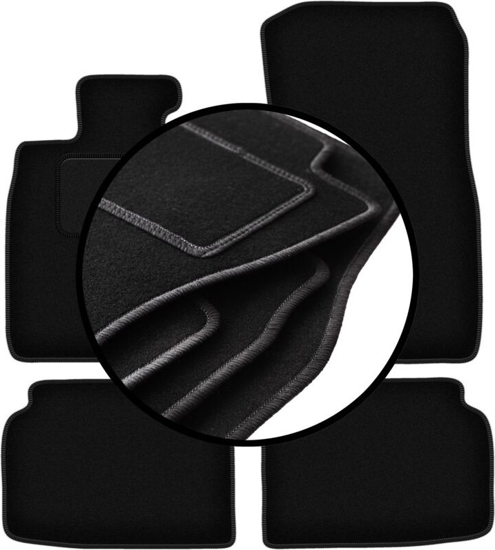 Komplettset Veloursmatten für: BMW 7 F01 Limousine (2008-2015)