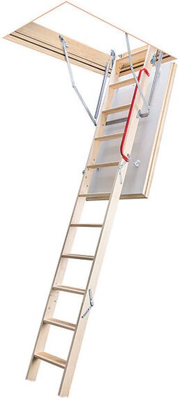 Matisère - Dachbodentreppe aus Holz - Deckenhöhe 2.80m -Trichter 55x100cm - LTK55100-2