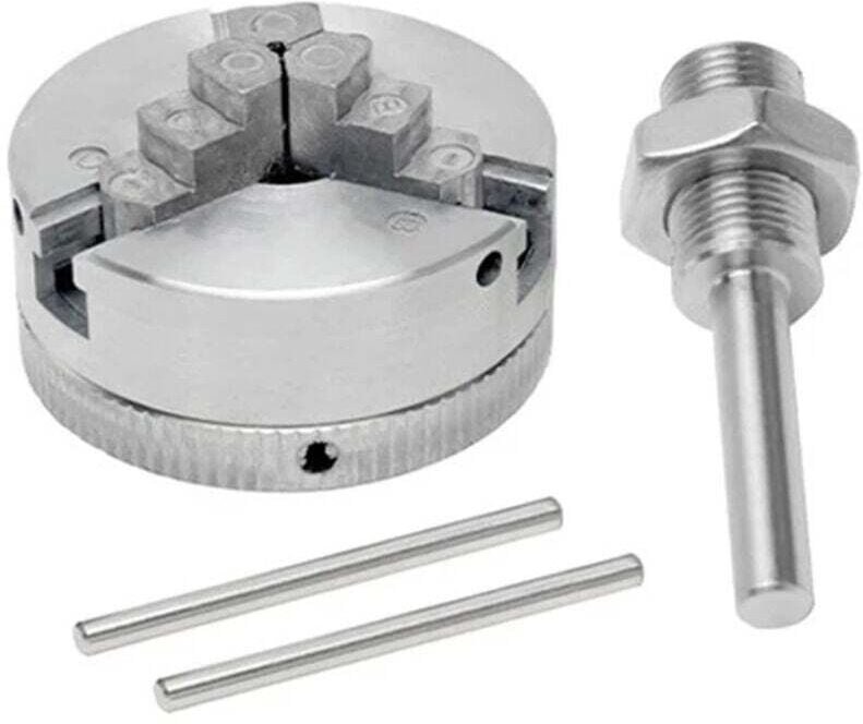 Unabhängiges Drehfutter, umkehrbare Backe, Zinklegierung, Mini-Drehmaschine, Dreibackenfutter M12, 1 Spannfutter, elektr...