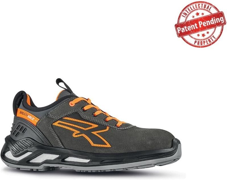 Sicherheitsschuhe niedrig DUKE ESD S3 CI SRC - Grau/Orange 45