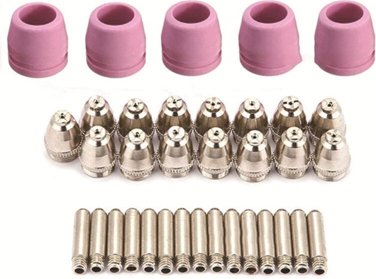 Cpsarkv Düsen-Elektroden-Kit, AG60 SG55 Plasmaschneider, Schneidbrenner, Verbrauchsmaterialien, Elektroden-Düsenbecher-K...
