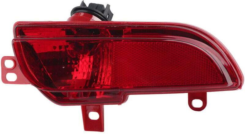 CHOYCLIT Linke Nebelschlussleuchte 6350HA, Ersatz für rotes Gehäuse für Peugeot 206+ 2009–2012, mit Glühbirne