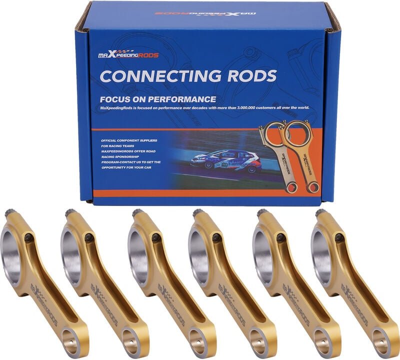 Forged H-Beam Connecting Rods+ARP Bolt for bmw N54B30 3.0 E90 E91 E92 145mm NewForged H-Beam Connecting Rods+ARP Bolt fo...