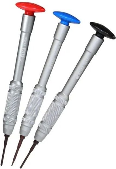 Set mit 3 Präzisionsschraubendrehern für die Reparatur von Mobiltelefonen, PCs und Laptops, 2,0/2,5/3,0 mm