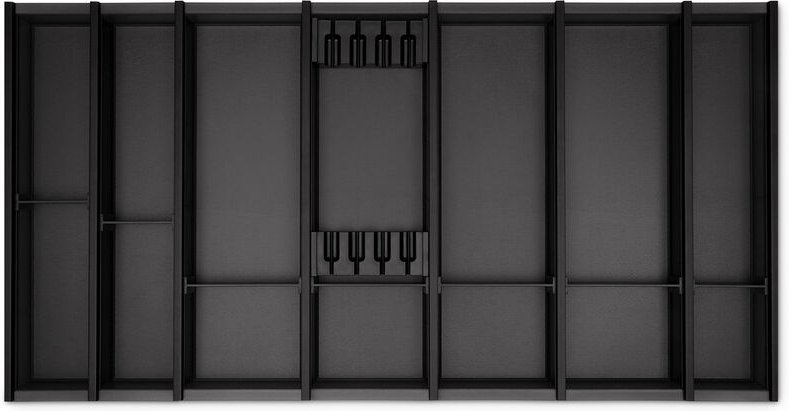 Thumbnail - So-tech - Cuisio Besteckeinsatz 1000 mm Transluzent-anthrazit für Blum Legrabox 473 mm