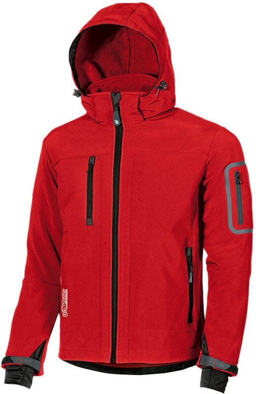 Arbeitssoftshelljacke METROPOLIS - Rot 3XL