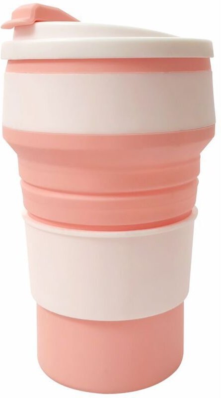 Faltbecher, Silikonbecher, hochtemperaturbeständig, lebensmittelecht, Kaffeebecher, tragbar, für unterwegs, einziehbar, ...