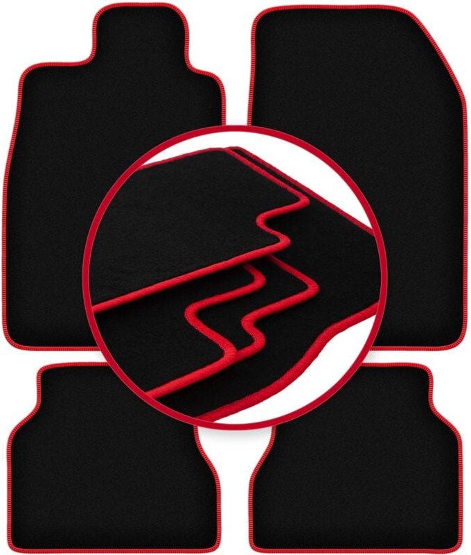 CARLUX-RED Autofußmatten für: Citroen XM Break, Kombi, Limousine, Fließheck, Liftback (1989-2000)