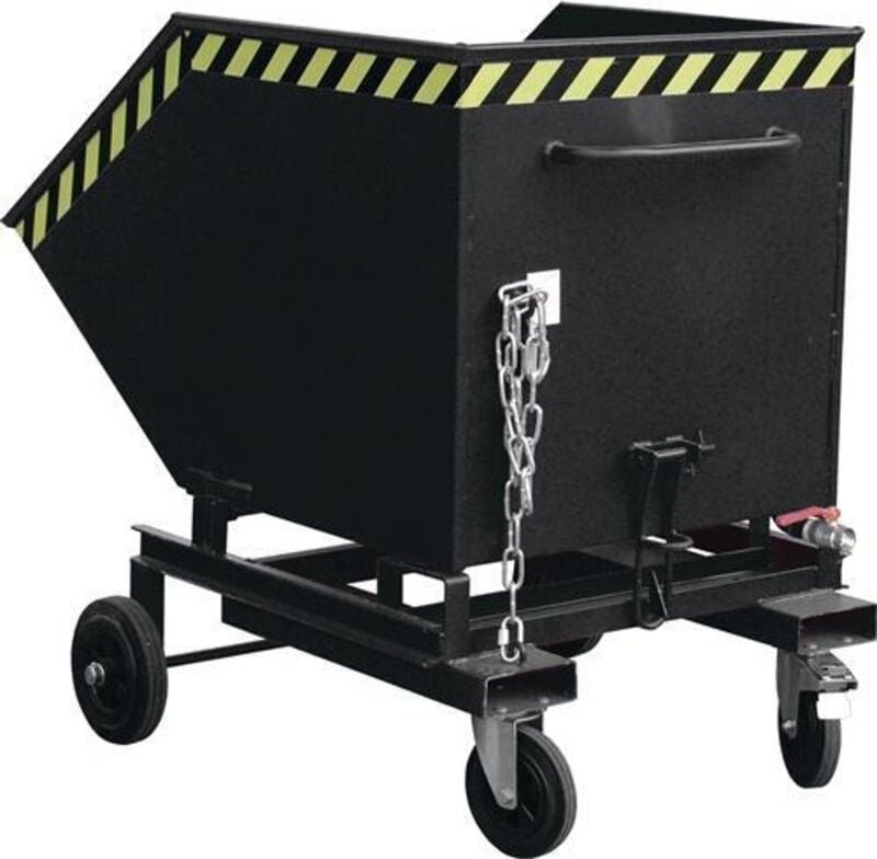 Bauer Späne-Kastenwagen SKW-ET 600, lackiert, Schwarzgrau