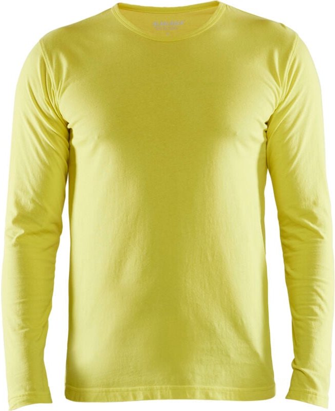Arbeits-T-Shirt langarm 3500 – Neon Gelb XXL