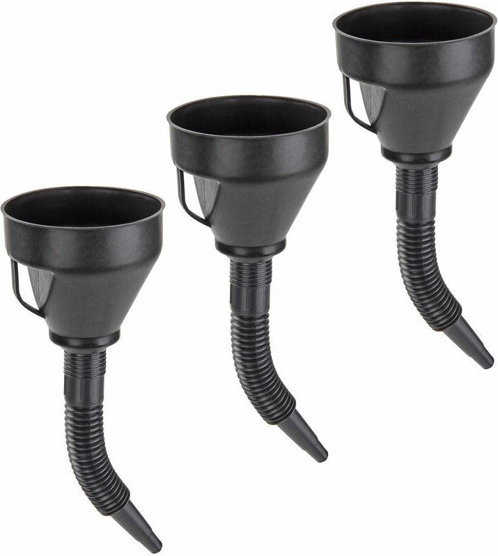 Dema - Kunststoff Trichter Flexibel 3x Einfülltrichter Umfülltrichter Benzintrichter