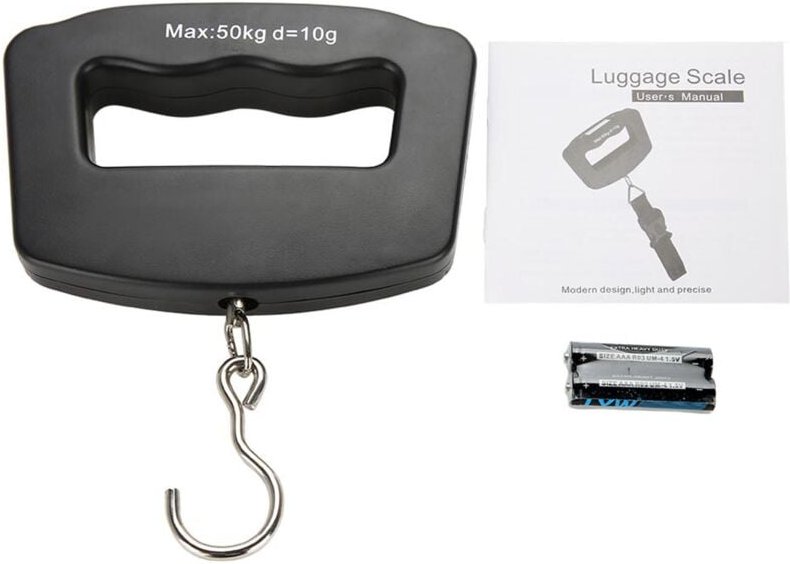 Eosnow - Fischhängegewicht, kompakte elektronische Skala, Edelstahl zum Wiegen des Einkaufens
