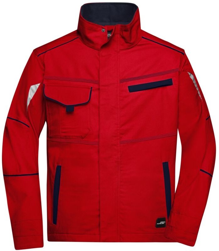Thumbnail - James&nicholson - Funktionelle Jacke JN849 Gr. 3XL red/navy