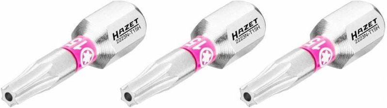 Thumbnail - Bit 2223N-T15H/3 ∙ 1/4 Zoll (6,3 mm) Sechskant massiv ∙ Tamper Resistant torx® Profil ∙ 3-teilig ∙ sw T15H