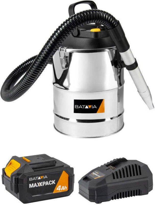 akku-Aschesauger Inkl. 4.0Ah Akku / 4.5A Schnellladegerät