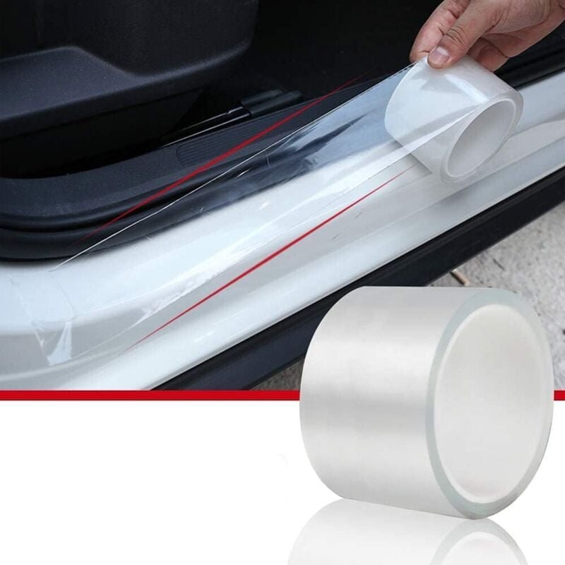 Thumbnail - Folie für Autos, Motorräder, Fahrräder, transparent, selbstklebend, Lackschutz, Türkantenschutz (7 cm × 10 m) - Lablanc
