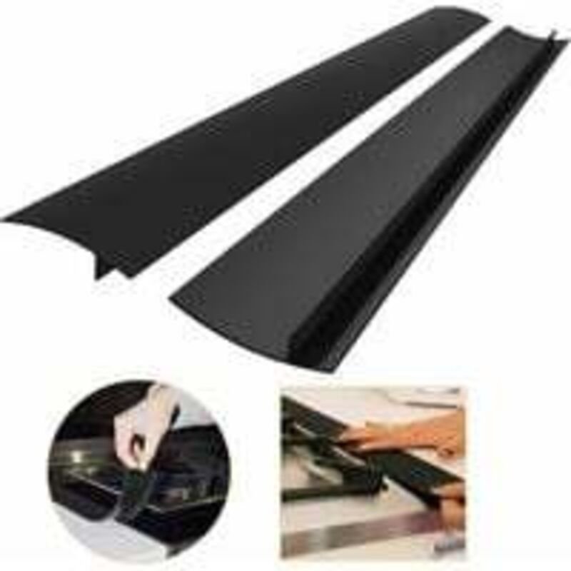 2er-Pack 25''/63 cm Küchenarbeitsplatten-Randstreifen, Silikon-Herd-Zwischenraumabdeckung, lange Fülldichtung zum Abdich...