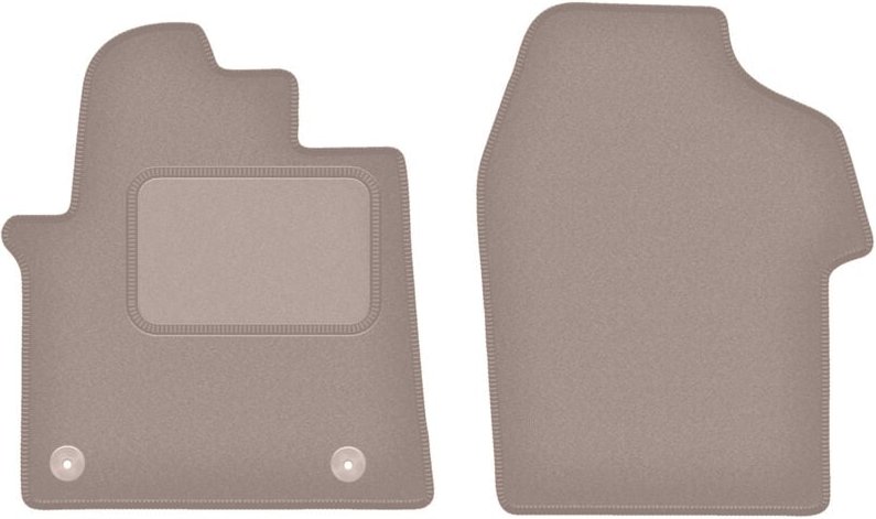 Thumbnail - Beige Veloursmatten für: Citroen Jumpy III Kastenwagen (2018-)