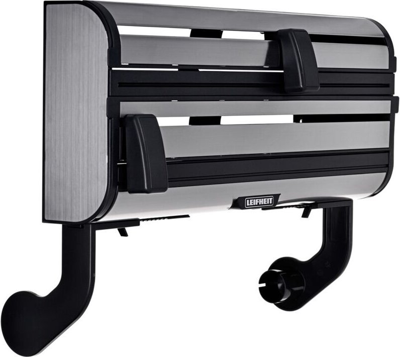 Zubehör - Wandrollenhalter, mit Schnittkante, schwarz/Silber 25793 - Leifheit