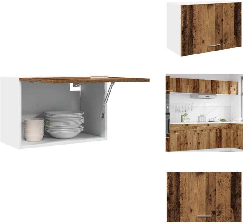Hängeschrank Altholz-Optik 60x31x40 cm Holzwerkstoff - Hängeschrank - Hängeschränke - Küchenschrank - Aufbewahrungsschra...