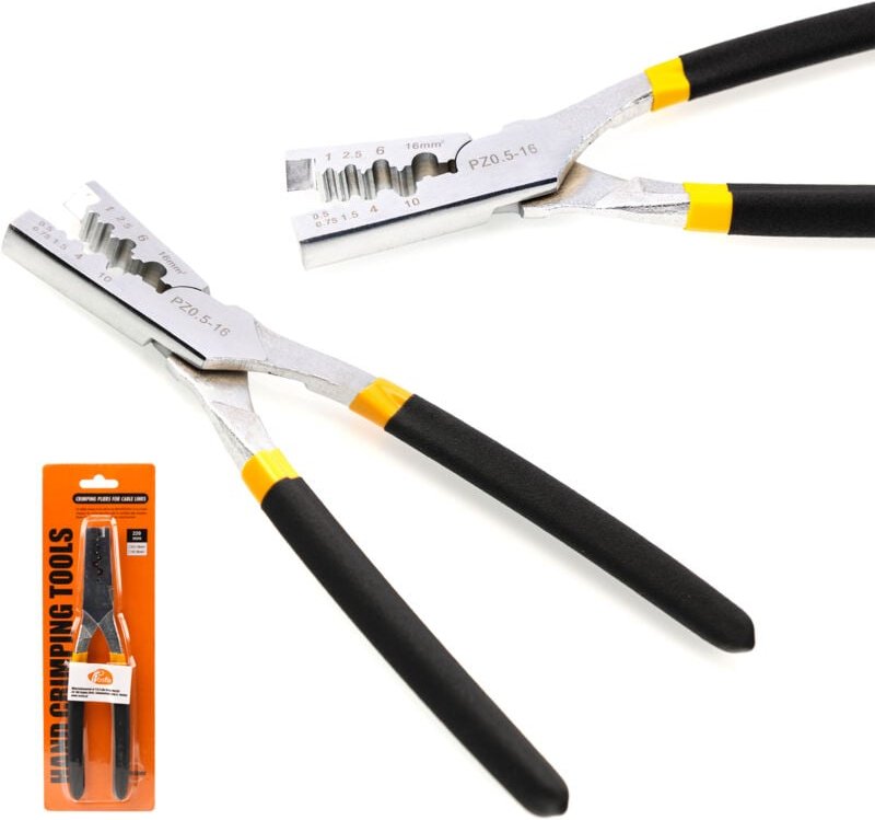 Rosfix Crimpmaschine für isolierte und nicht isolierte Aderendhülsen 0,5-16 mm