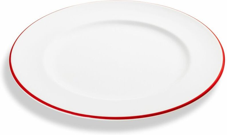 Gmundner Keramik - Rubinroter Rand, Speiseteller Gourmet (ø 27cm)