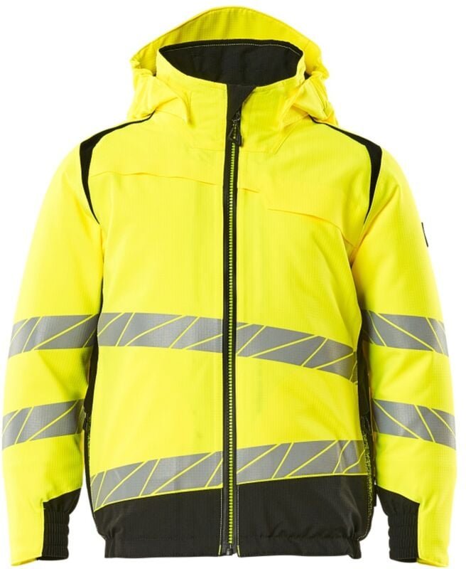 Winterjacke Kinder Gr. 128 hi-vis gelb/schwarz - Mascot