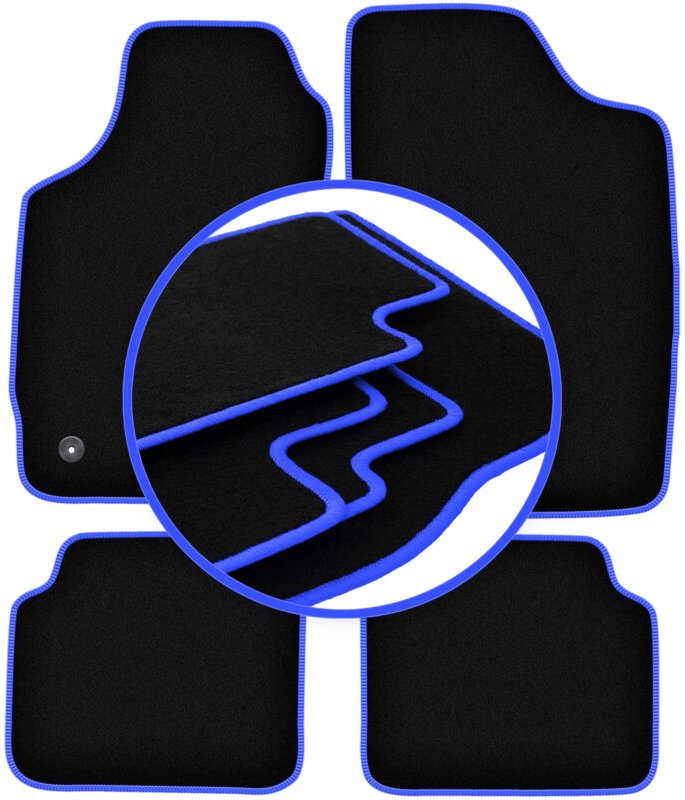 CARLUX-BLUE Autofußmatten für: Peugeot 205 Fließheck (1983-1998)