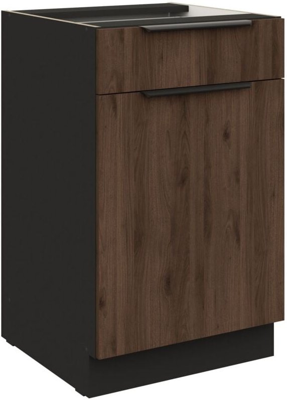 Küchen Preisbombe - Küchen Unterschrank 50 cm Küche monza Okapi Nußbaum Soft-Close Küchenzeile