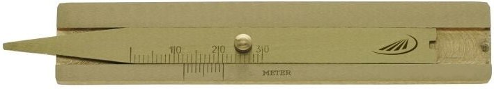 Helios Preisser - Reifenprofil-Tiefenmaß ( Hartmessing, Messbereich: 0 ° 30 mm)