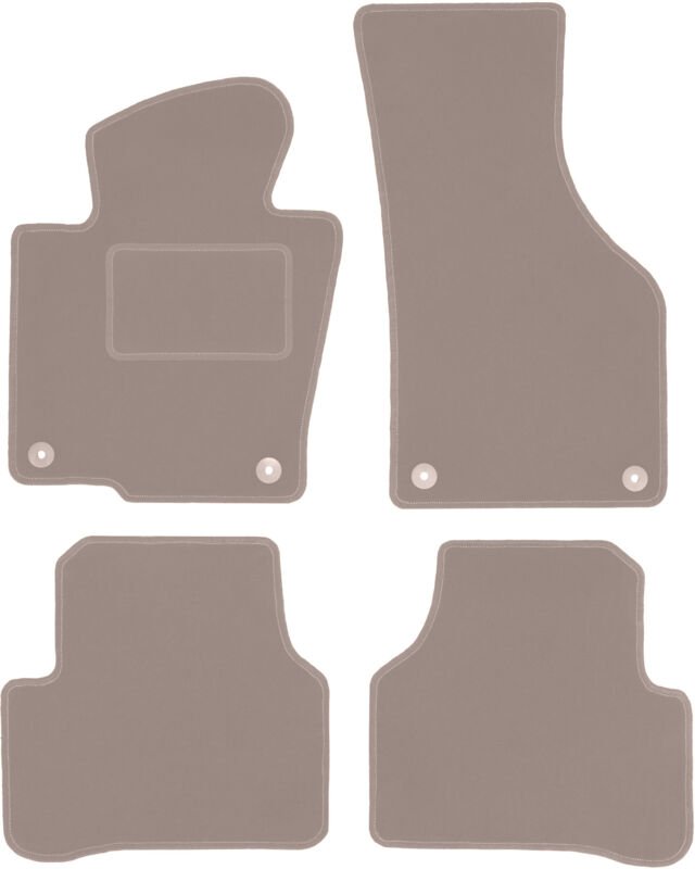 Beige Veloursmatten für: Volkswagen Passat CC Coupé (2008-2012)