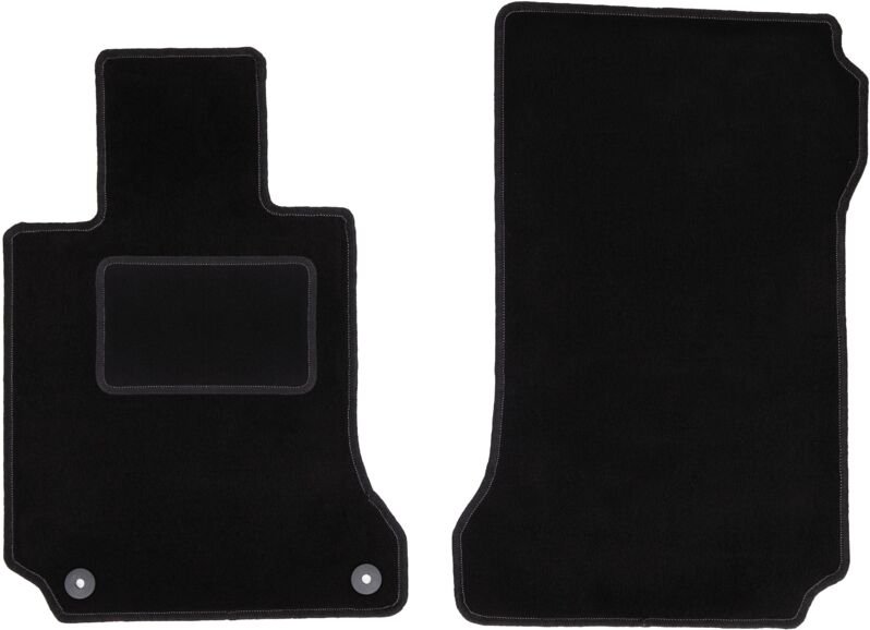 Vordere Matten schwarz für: Mercedes C W204 Limousine, Kombi, Coupé (2007-2014)