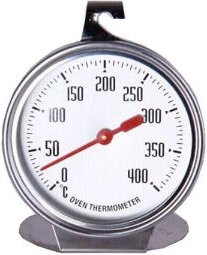 Edelstahl-Ofenthermometer, 400-Grad-Ofen-Kochthermometer zum Aufhängen oder Aufstellen im Ofen