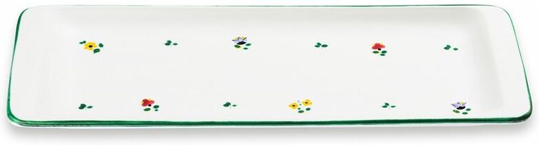 Gmundner Keramik - Streublumen, Stollenplatte 42 x 16 cm