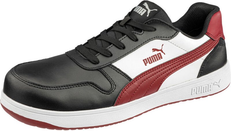 Puma - Halbschuh Frontcourt S3 Blk/Wht/Red T.47 640200201000047
