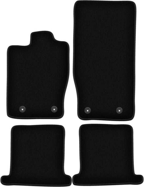 BASIC schwarze Veloursmatten für: Jaguar XK Coupé (2006-2014)