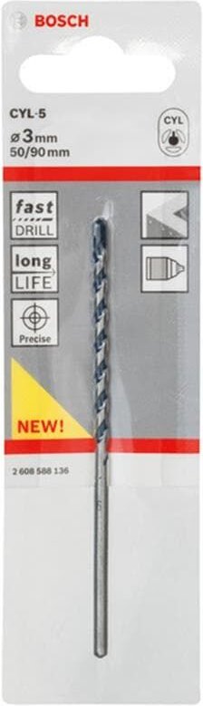 Mauerbohrer / Betonbohrer CYL-5 3X50/90 mm 2608588136 - Bosch