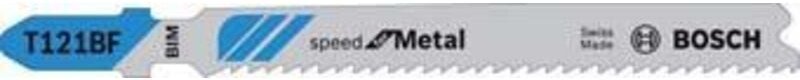 FP - Bosch Accessories 2608636702 Stichsägeblatt t 121 bf Speed for Metal, 5er-Pack, Bleche 5 St.